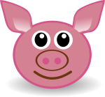 funny piggy face